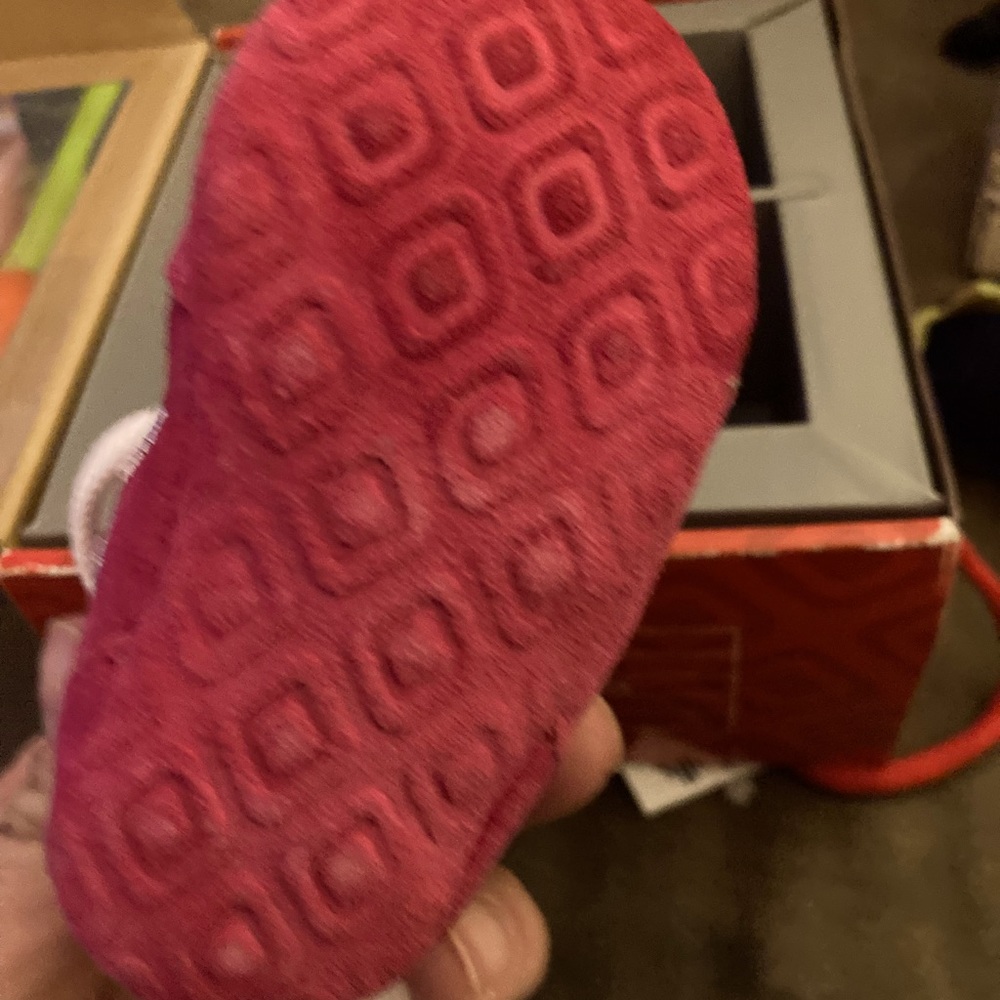 Pink Baby New Balance crib shoes